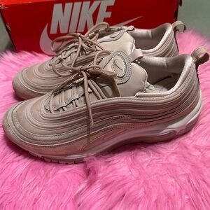 WMNS NIKE AIR MAX 97 SE PARTICLE BEIGE PINK-RED BRONZE Sneakers